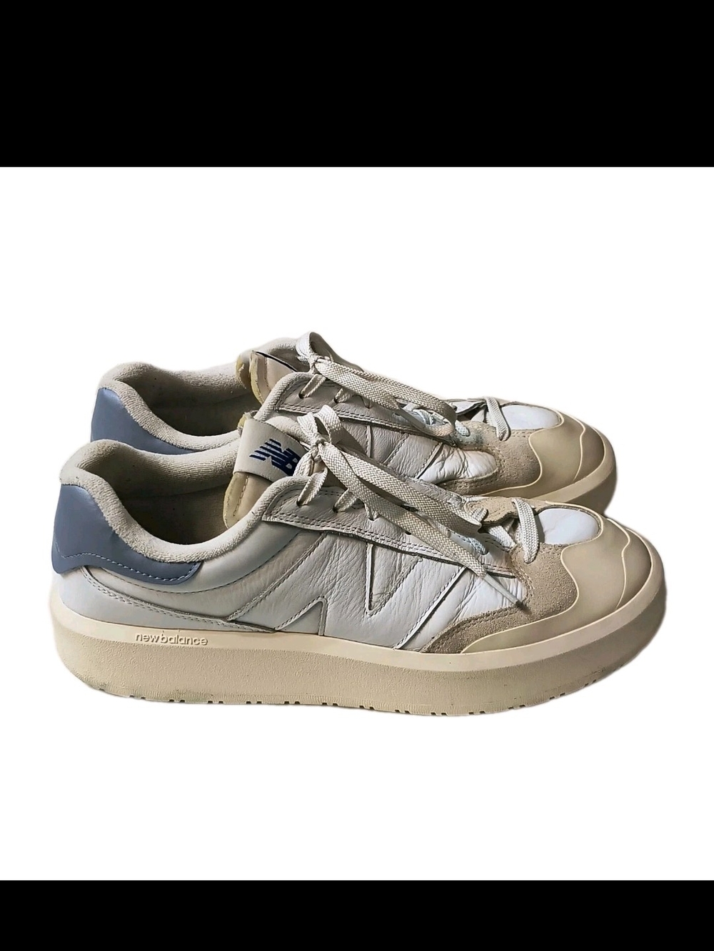 New Balance CT302 Men’s Size 12 White & Blue Platform Lifestyle Sneakers